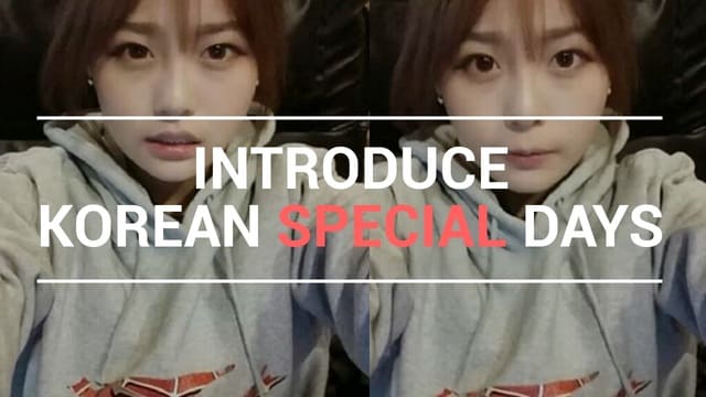 Introduce Korean Special Days