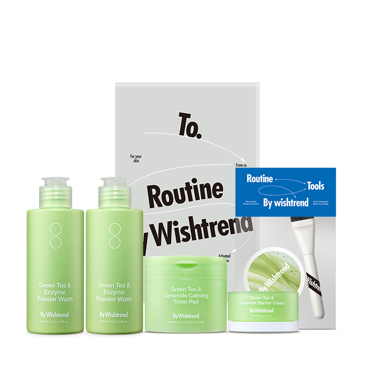 Green Tea (Matcha) & Enzyme Powder Wash - BY WISHTREND | Wishtrend