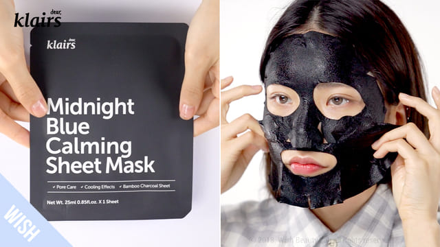 Midnight Blue Calming Sheet Mask To Mildly Control Sebum & Calm Acne