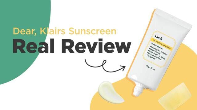 Dear, Klairs All Day Airy Sunscreen Review | SPF 50+, Chemical Sunscreen
