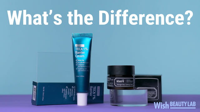 Difference between Teca 1% Barrier Cream and Midnight Blue Calming Cream