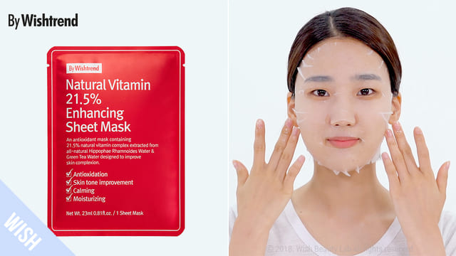 Mild Moisturizing & Brightening of Natural Vitamin 21.5 Enhancing Sheet Mask