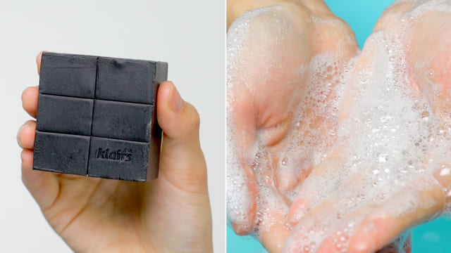Sebum Removing Handmade Charcoal Soap | Klairs Gentle Black Sugar Charcoal Soap
