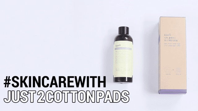 Special Skincare with Just 2 Types of Cotton Pads and A Toner