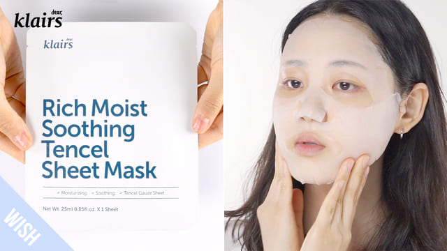 Klairs Rich Moist Soothing Tencel Sheet Mask for All Skin Types