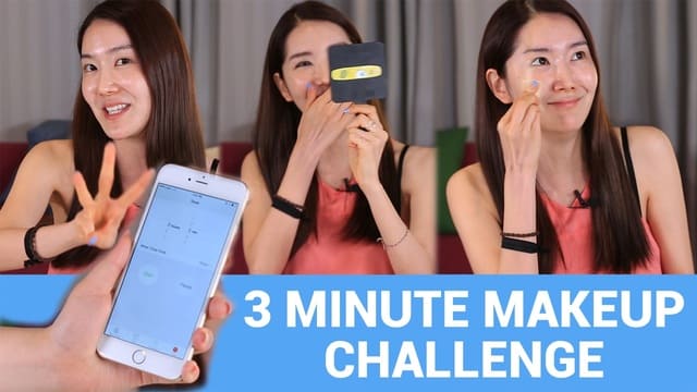 3 Minute Makeup Challenge with Eunice!