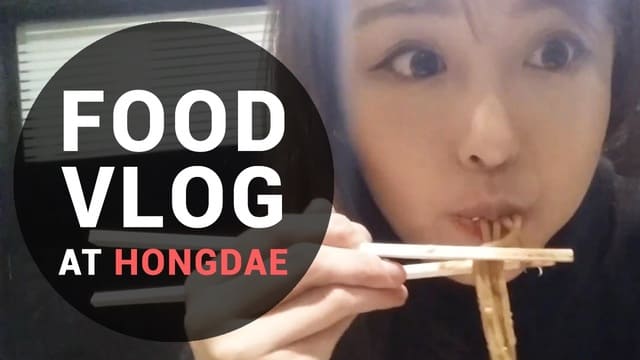 Food Vlog At Hongdae with Kasper! Seafood Pancake Noodles & Egg