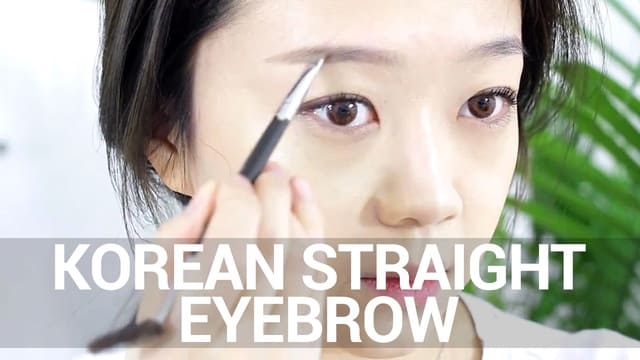 Korean Straight Eyebrow Tutorial with Our New Host!