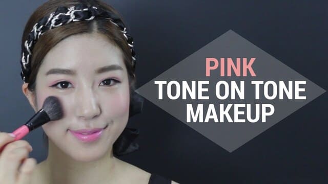Romantic Pink Tone on Tone Makeup