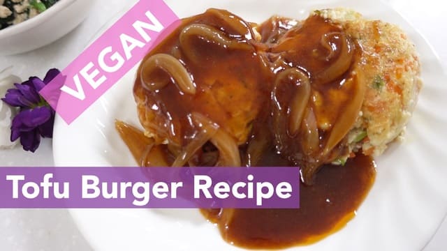 Try This Easy Healthy Recipes! Vegan Tofu Burger (Easy Vegan Recipes)