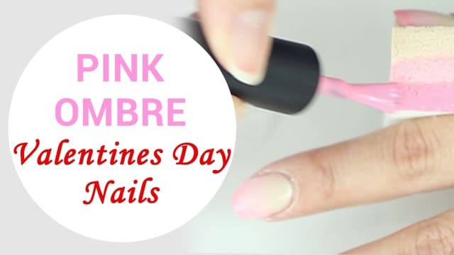 Wish Salon | Ombre Valentines Day Nails