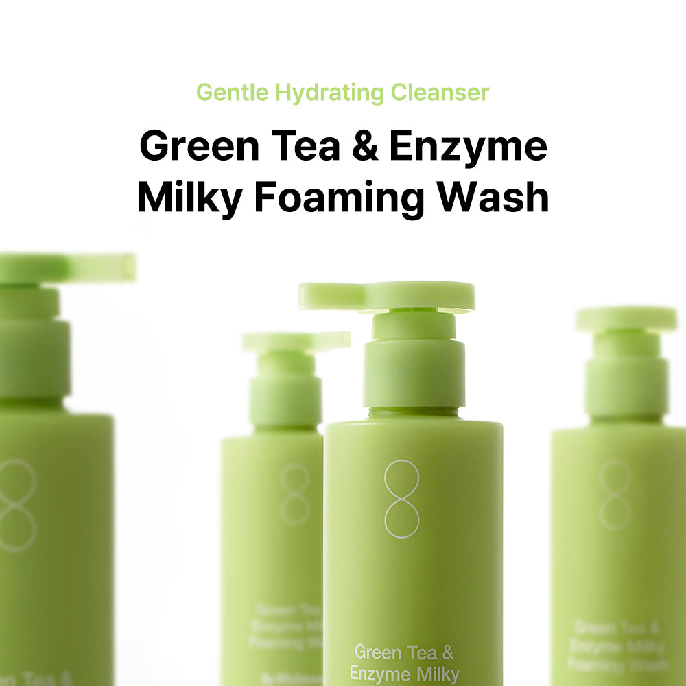Green Tea (Matcha) & Enzyme Milky Foaming Wash | By Wishtrend