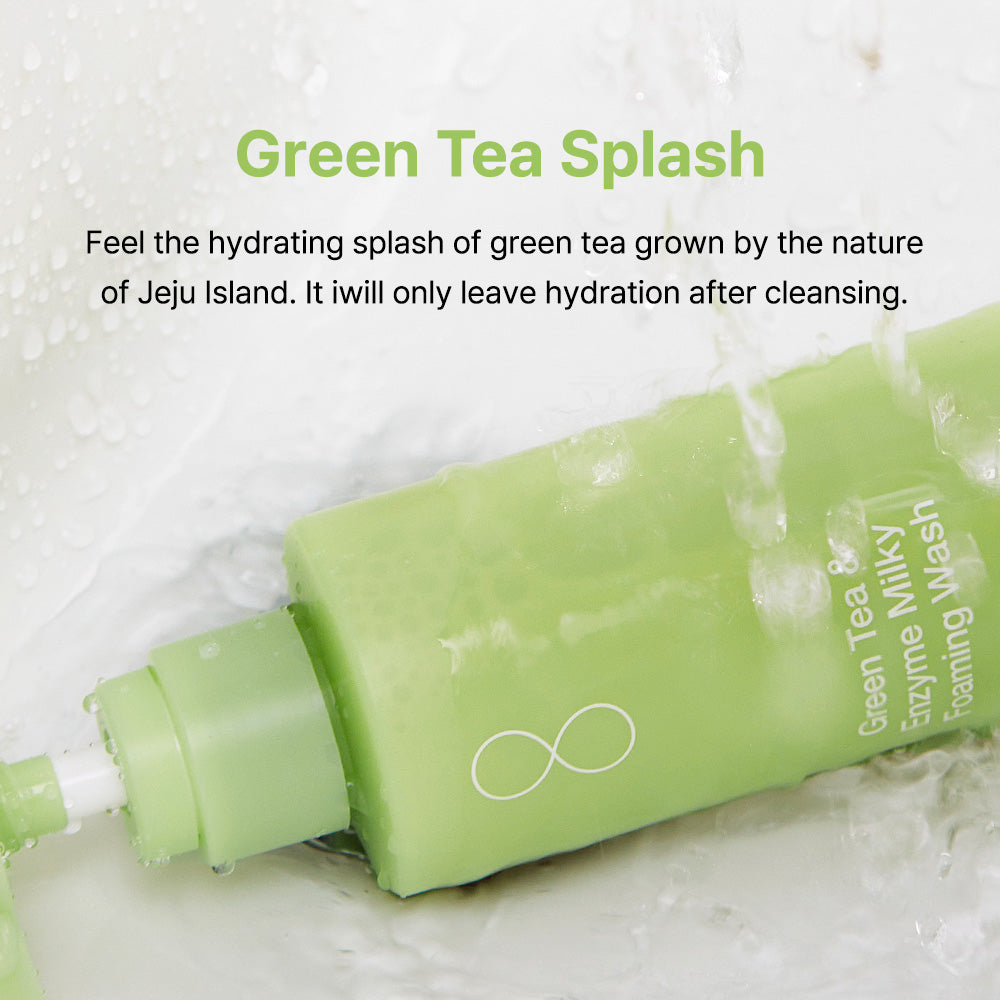 Green Tea (Matcha) & Enzyme Milky Foaming Wash | By Wishtrend