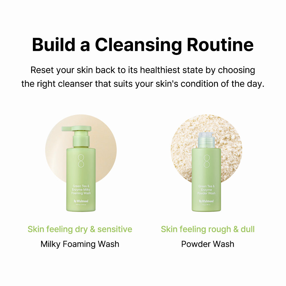 Green Tea (Matcha) & Enzyme Milky Foaming Wash | By Wishtrend