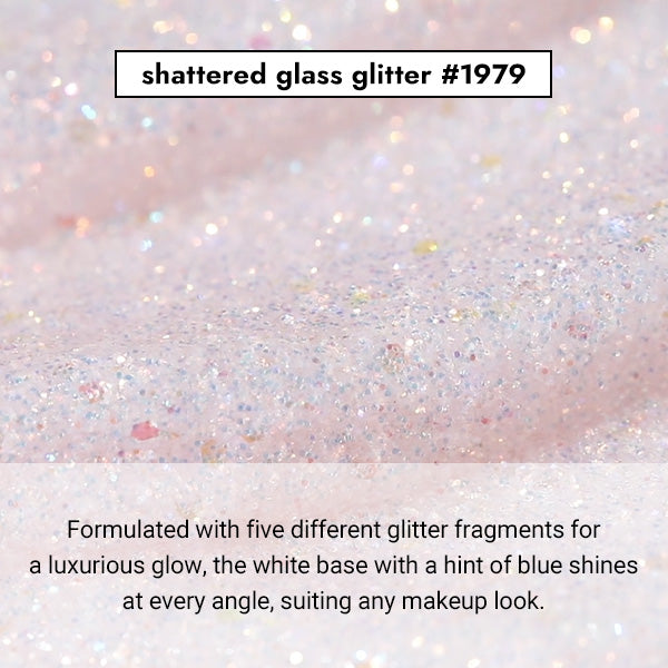 shattered glass glitter