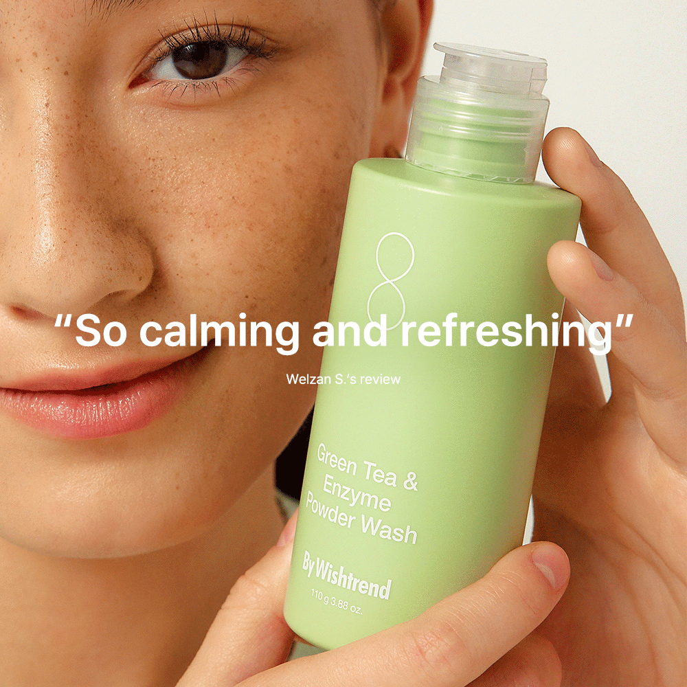 クレンジングWⅡ クリーンフォームW Green Tea (Matcha) & Enzyme Powder Wash - BY WISHTREND | Wishtrend
