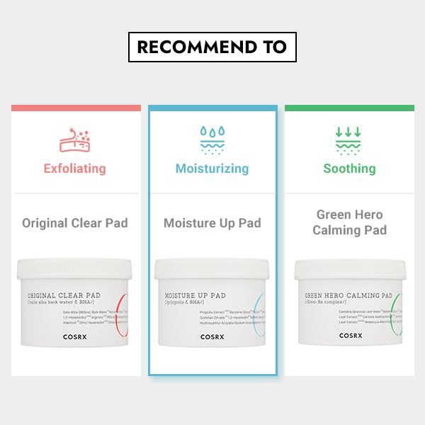 One Step Moisture Up Pad - COSRX | Wishtrend